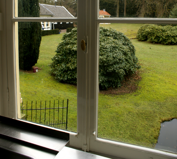 Keuken Kasteel Hoekelum in Bennekom. Kozijnen en deuren geschilderd door Van Reemst in Bennekom.