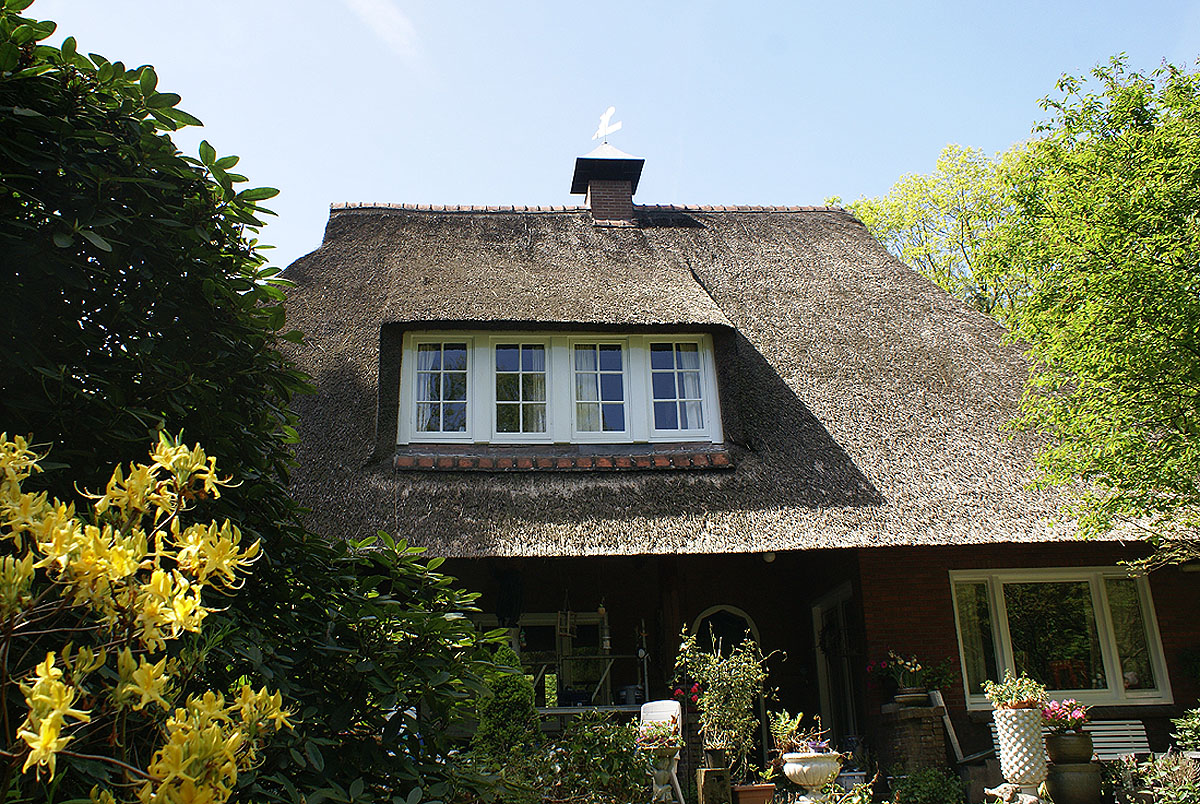 Gelders landhuis, geschilderd door Van Reemst in Bennekom