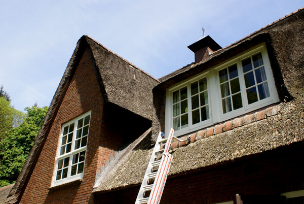 Gelders landhuis, geschilderd door Van Reemst in Bennekom