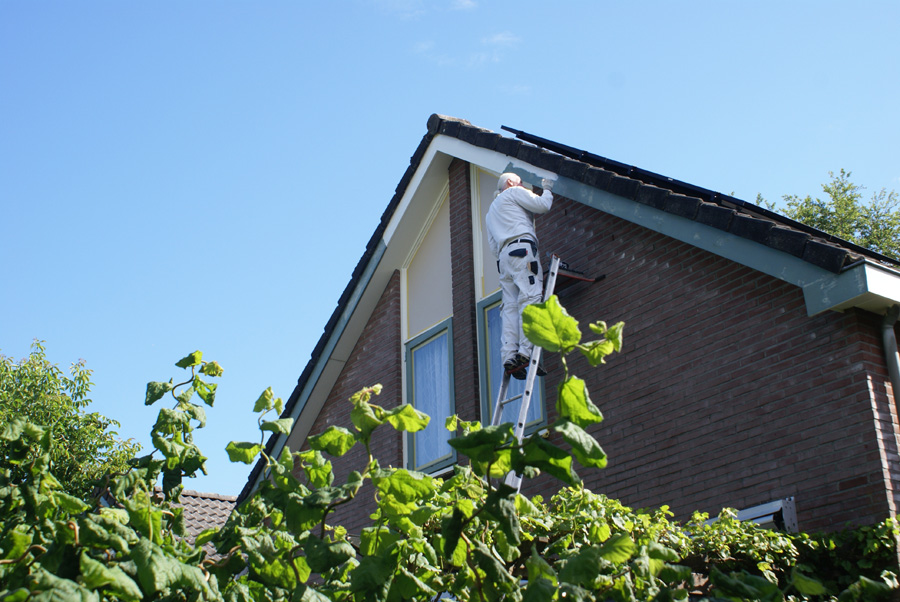 Dubbel woonhuis schilderen door schildersbedrijf van Reemst.